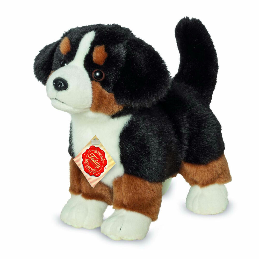 Teddy Hermann Bernese Mountain Dog Puppy, Cuddly Toy, Stuffed Toy, Plush Toy, Dog, Standing, Plush, Multi-Colored, 23 cm, 91930
