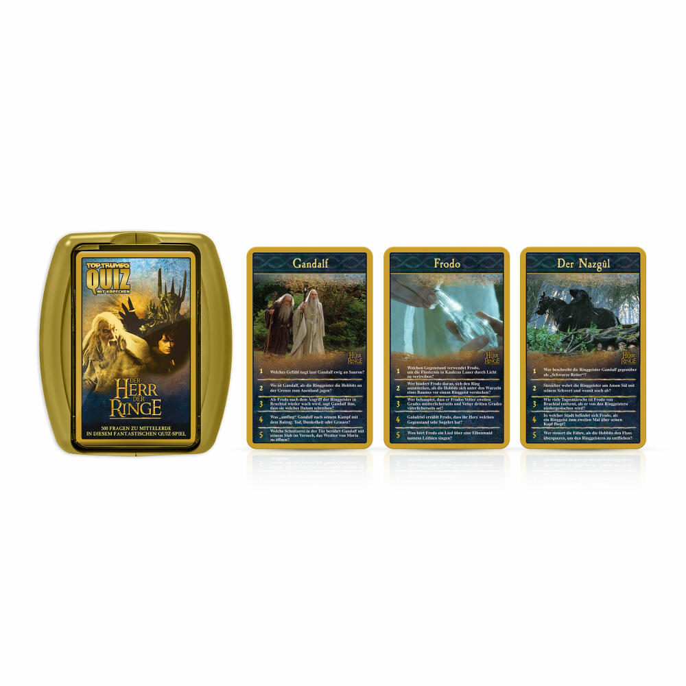 Winning Moves Top Trumps Quiz Lord of the Rings, Quiz Game, Board Game, Knowledge Game, 46301