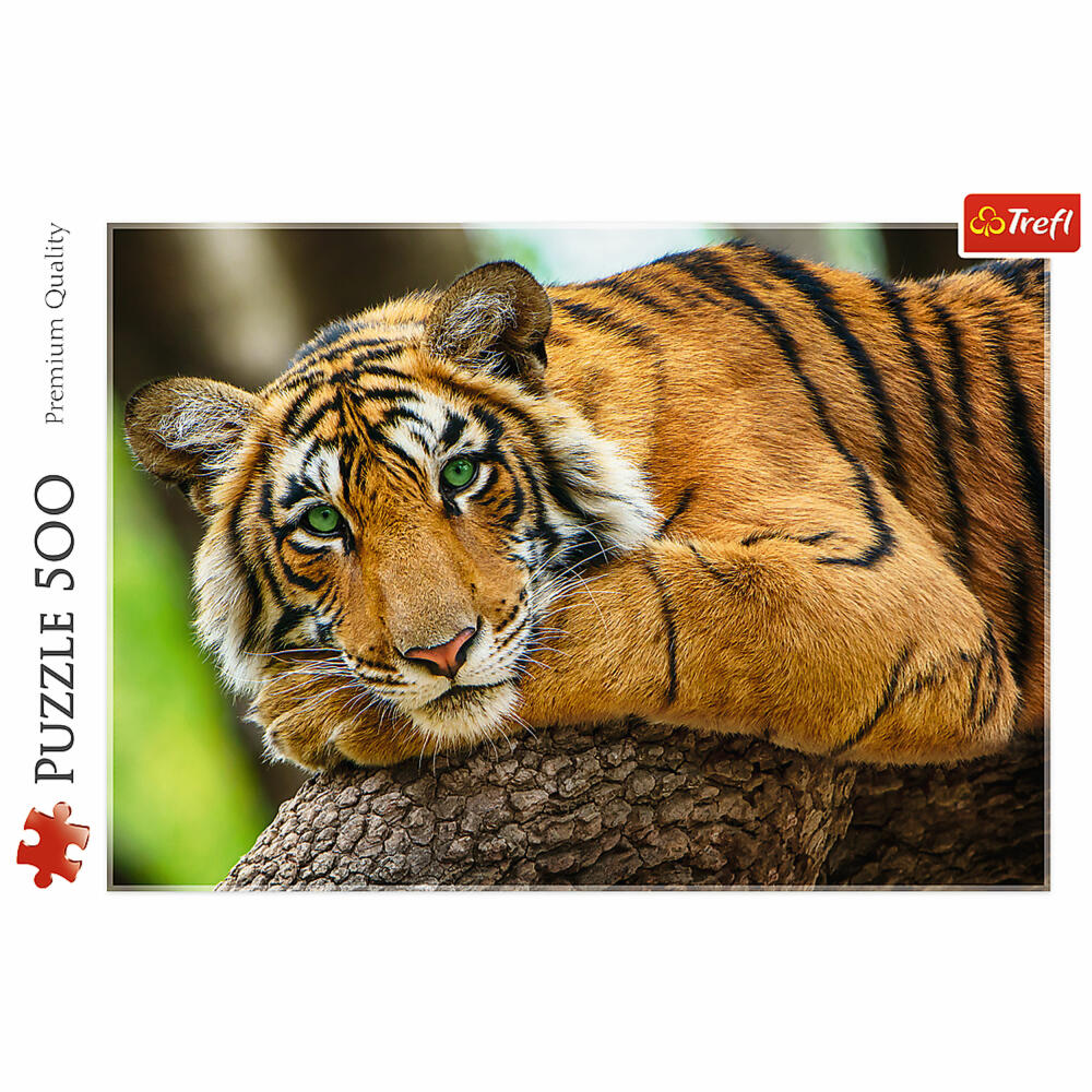 Trefl Puzzle Tiger Portrait, Big Cat, 500 pieces, 48 ​​x 34 cm, 37397