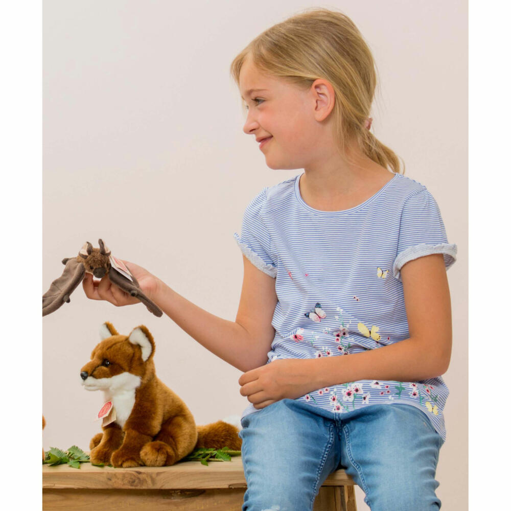 Teddy Hermann Fuchs, Kuscheltier, Stofftier, Plüschtier, Waldtier, sitzend, Plüsch, Braun Weiß, 20 cm, 90321