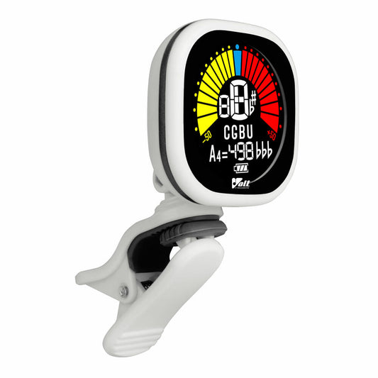 Voggenreiter VOLT Clip-Tuner RCT-5000-white, Stimmgerät, für Gitarre / Bass / Ukulele, Weiß, 1196