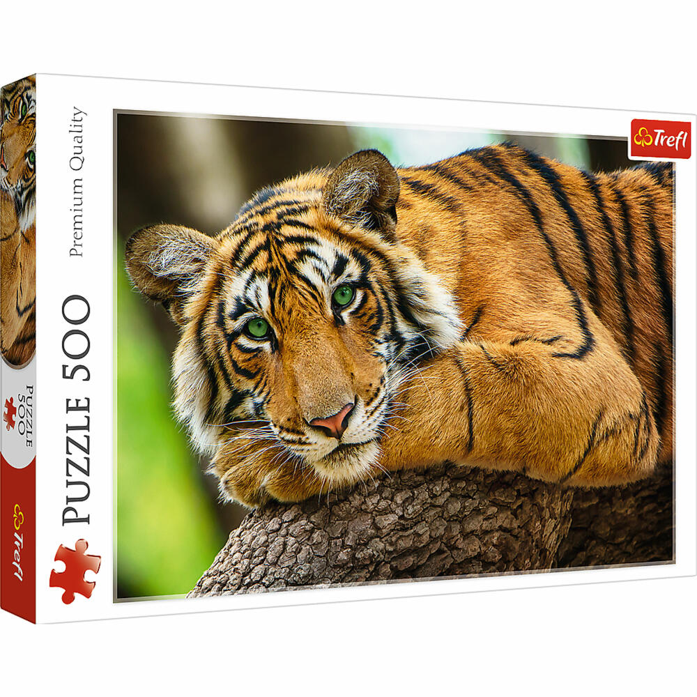 Trefl Puzzle Tiger Portrait, Big Cat, 500 pieces, 48 ​​x 34 cm, 37397