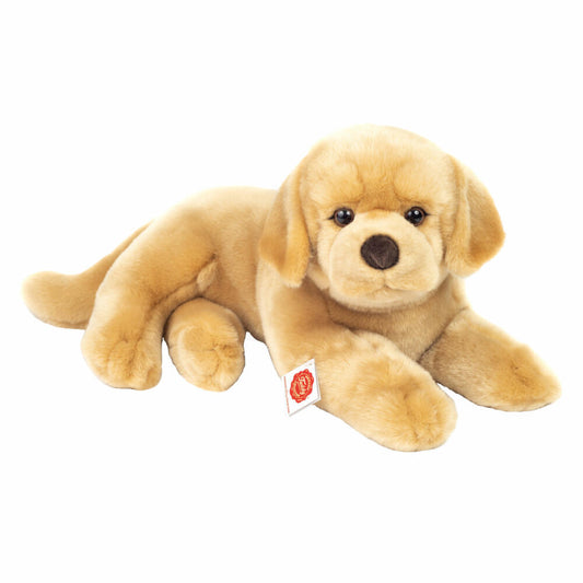 Teddy Hermann Labrador Retriever liegend, Kuscheltier, Stofftier, Plüschtier, Hund, Plüsch, Beige, 45 cm, 919650