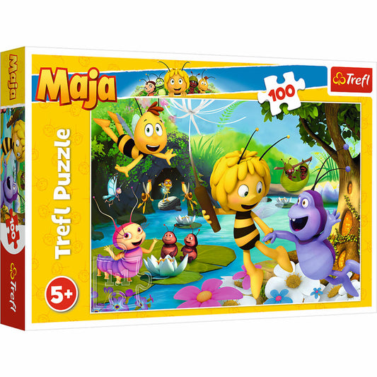 Trefl Puzzle Maya the Bee and her friends, children's puzzle, 100 pieces, 41 x 27.5 cm, 16361