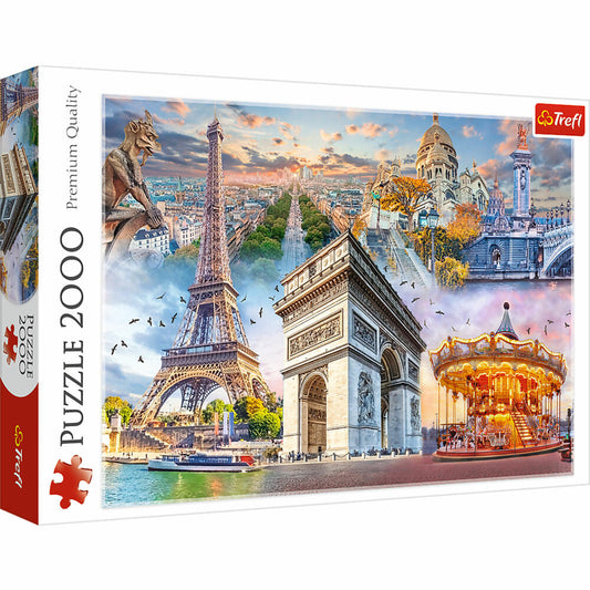Trefl Puzzle Weekend in Paris, France, 2000 pieces, 96.1 x 68.2 cm, 27125
