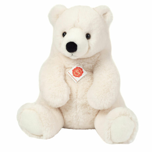 Teddy Hermann Polar Bear sitting, cuddly toy, stuffed toy, plush toy, sea creature, plush, 35 cm, 915461