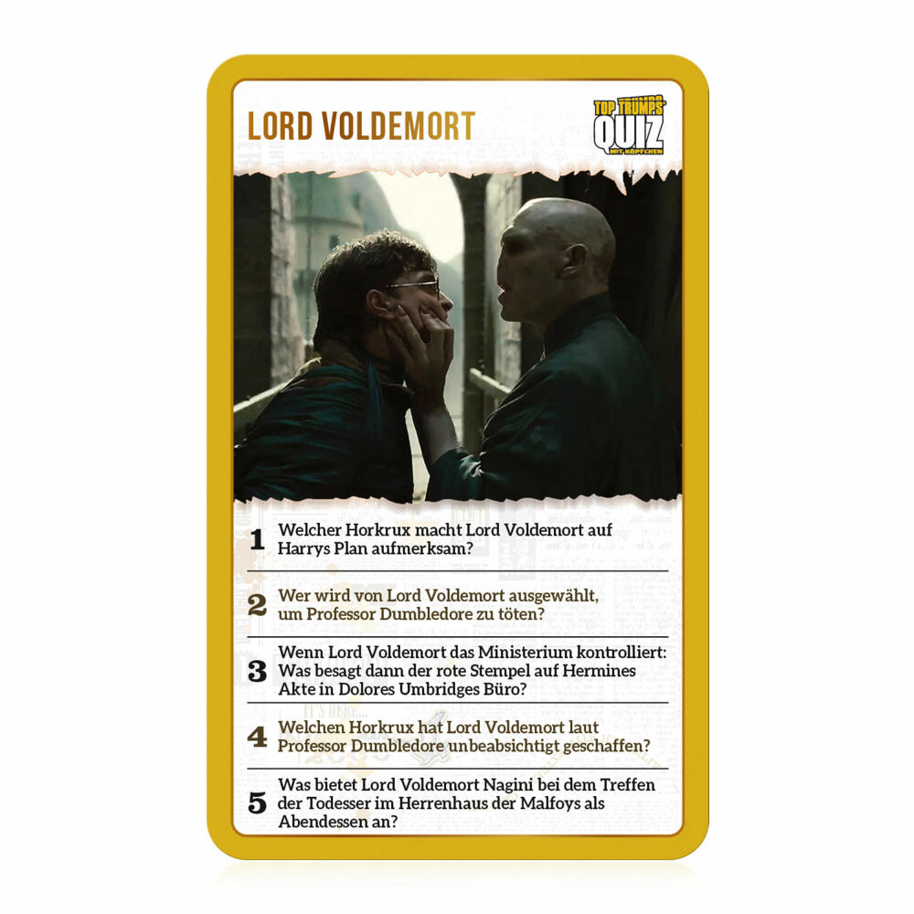 Winning Moves Top Trumps Quiz Harry Potter Hogwarts, Quiz Game, Board Game, Knowledge Game, 64077