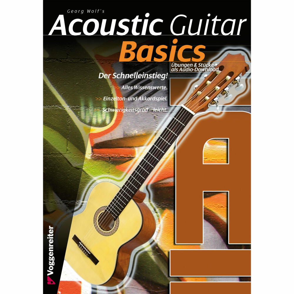 Voggenreiter Acoustic Guitar Set 4/4, Guitar, Acoustic Guitar, Concert Guitar, Instrument, Musical Instrument, 668