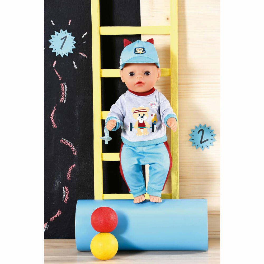 Zapf Creation BABY born Little Sport Outfit Blue, Doll Clothes, Dolls Clothes, 831878