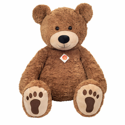 Teddy Hermann Teddy mit Tatzen, Kuscheltier, Stofftier, Plüschtier, Teddybär, Plüsch, Braun, 75 cm, 913214