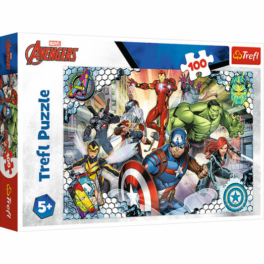 Trefl Puzzle Avengers, children's puzzle, 100 pieces, 41 x 27.5 cm, 16454