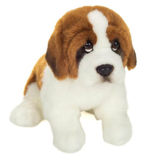 Teddy Hermann Bernhardiner sitzend, Plüschtier, Hund, Plüsch, Braun, Weiß, 25 cm, 919834