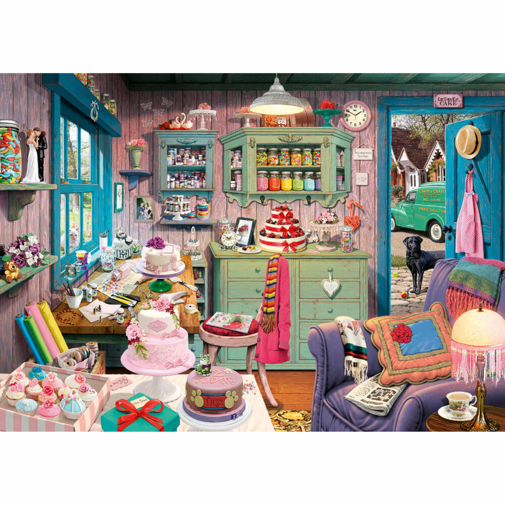 Schmidt Spiele Puzzle Grandmother's Room, Secret Puzzle, Adult Puzzle, Hidden Object Picture, 1000 Pieces, 59653