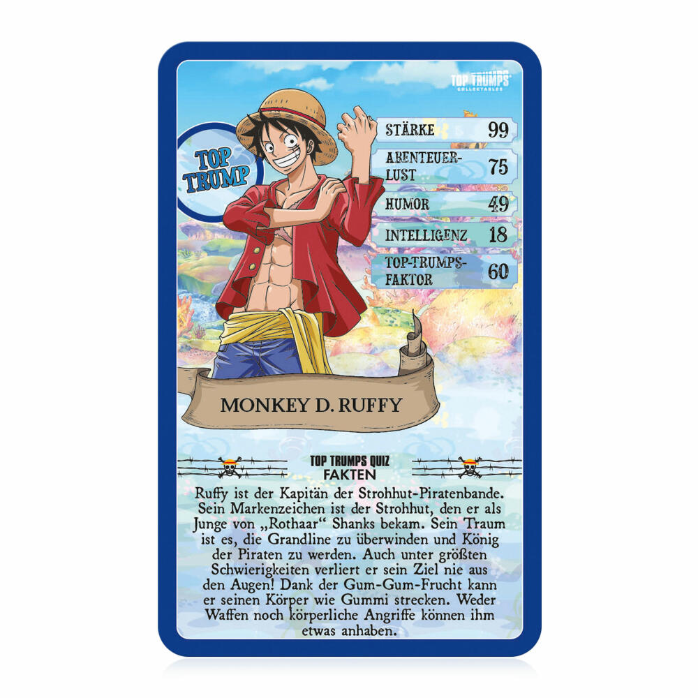 Winning Moves Top Trumps One Piece Collectables, Kartenspiel, Trumpfspiel, Quartett, Karten Spiel, WM03645-GER-6