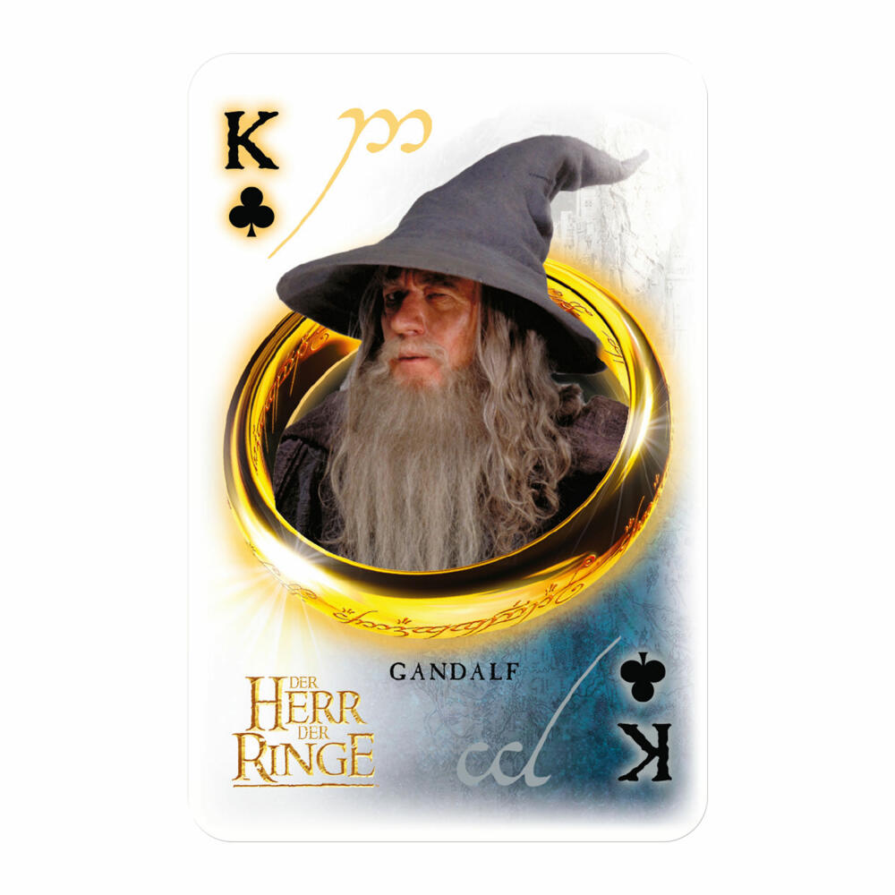 Winning Moves No1 Spielkarten Der Herr der Ringe, Kartenspiel, Spiel Karten, Französisches Blatt, 46561