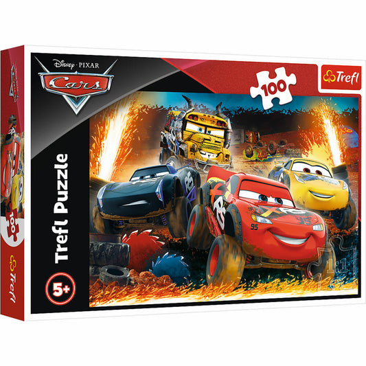 Trefl Puzzle Disney Cars 3, children's puzzle, 100 pieces, 41 x 27.5 cm, 16358