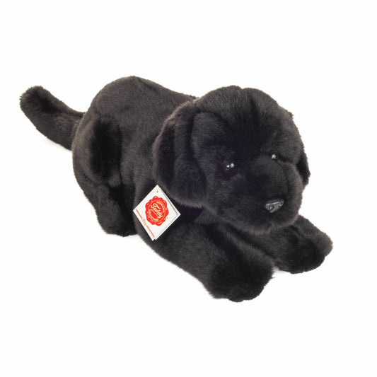 Teddy Hermann Labrador liegend, Plüschtier, Hund, Plüsch, Schwarz, 30 cm, 919827