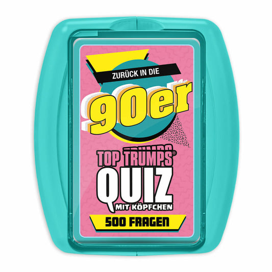 Winning Moves Top Trumps Quiz 90s, Quiz Game, Board Game, Knowledge Game, 47315
