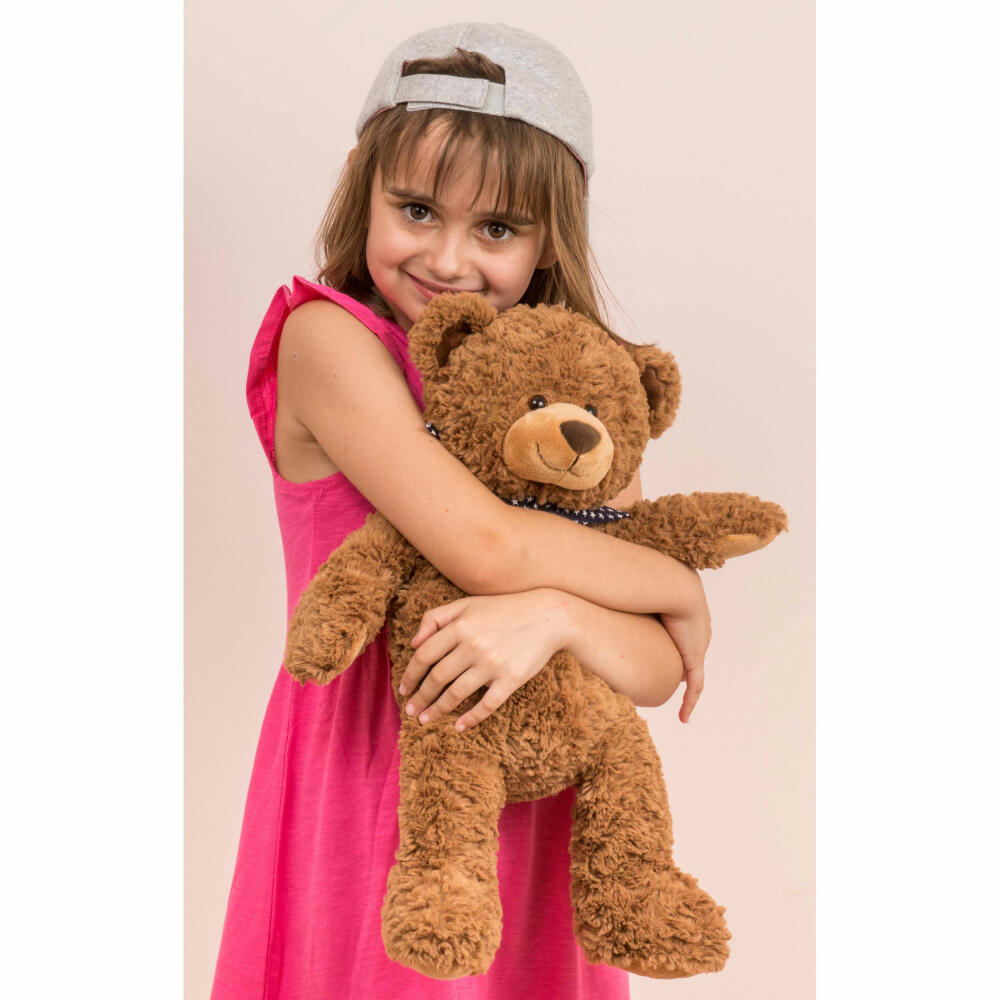 Teddy Hermann Teddy, cuddly toy, stuffed toy, plush toy, teddy bear, with star scarf, plush, brown, 48 cm, 91363