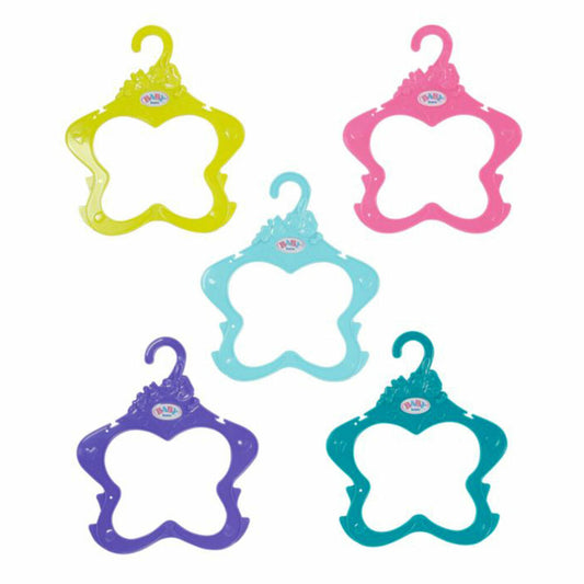 Zapf Creation BABY born Kleiderbügel, 5er Set, Kleider Bügel, Puppenzubehör, Puppen Zubehör, 43 cm, 831144