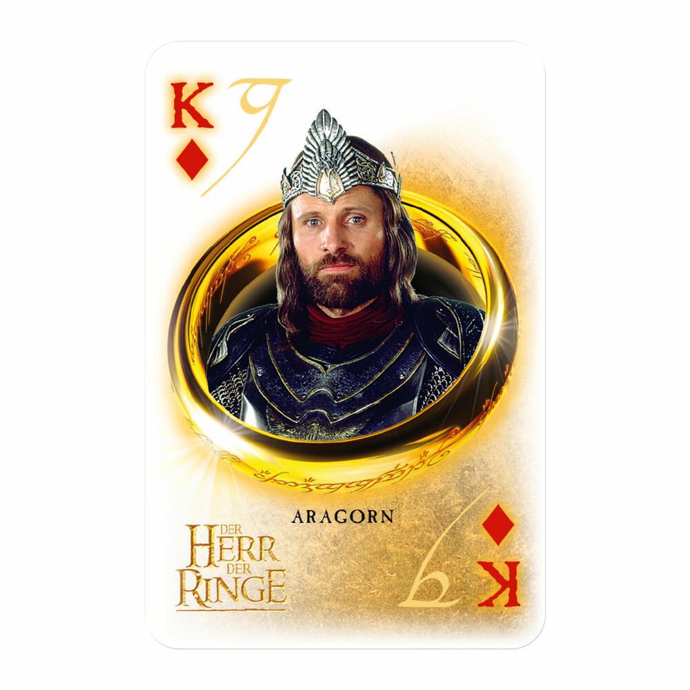Winning Moves No1 Spielkarten Der Herr der Ringe, Kartenspiel, Spiel Karten, Französisches Blatt, 46561