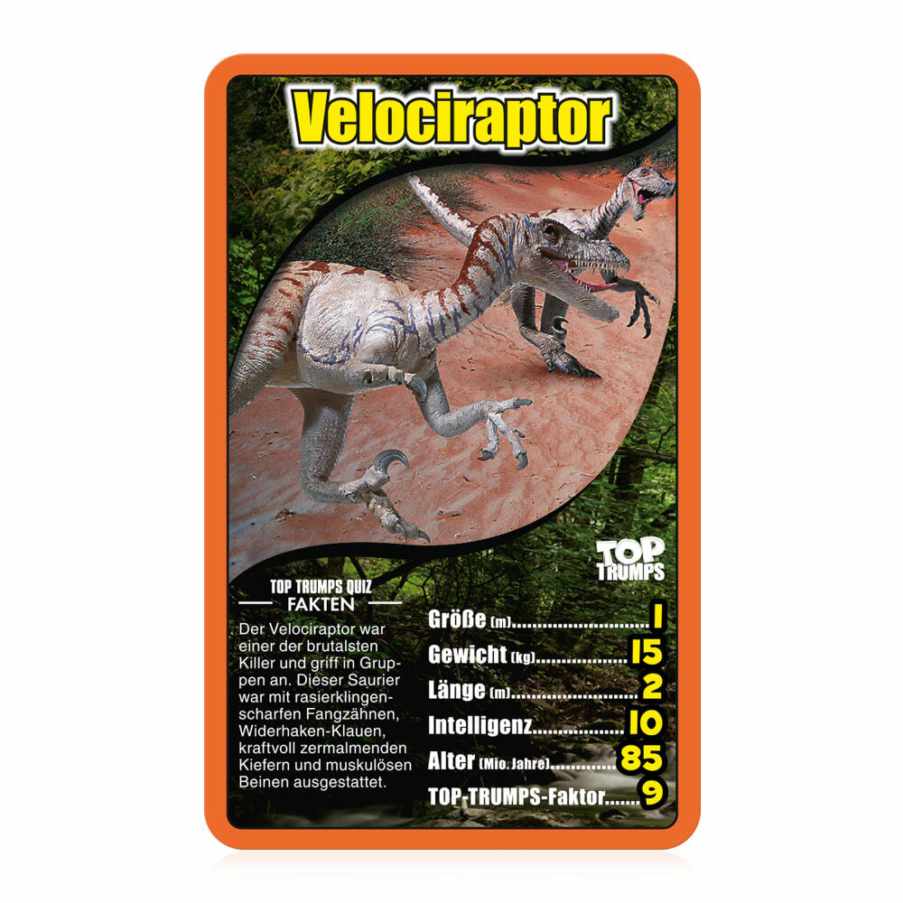 Winning Moves Top Trumps Dinosaurs, Card Game, Trump Game, Quartet, Card Game, 47148