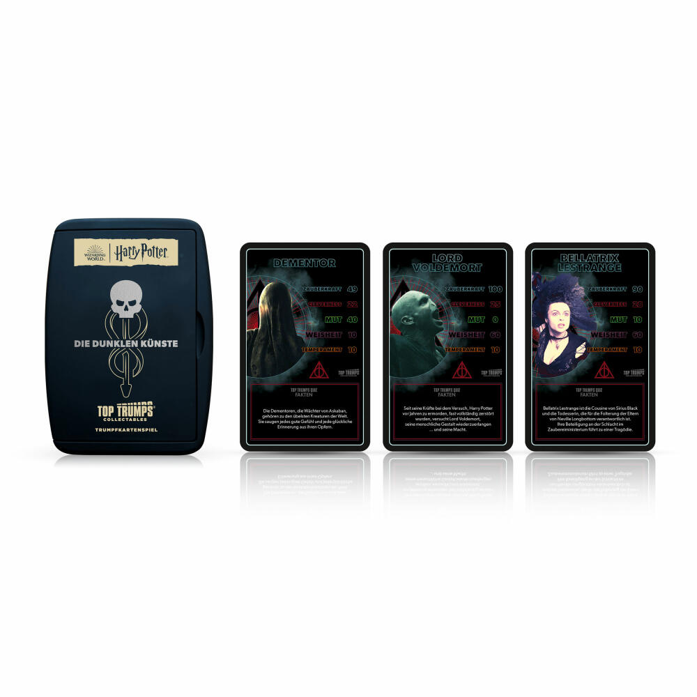 Winning Moves Top Trumps Harry Potter Die dunkle Künste Collectables, Kartenspiel, Trumpfspiel, Quartett, Karten Spiel, 64046