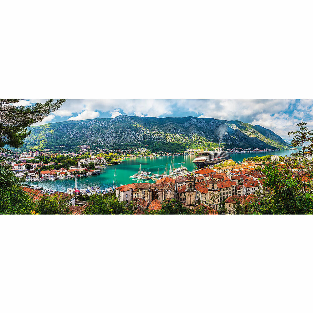 Trefl Panorama-Puzzle Kotor, Montenegro, 500 Teile, 66 x 23.7 cm, 29506