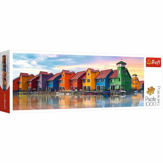 Trefl Panorama-Puzzle Groningen, Niederlande, Querformat, 1000 Teile, 97 x 34 cm, 29034