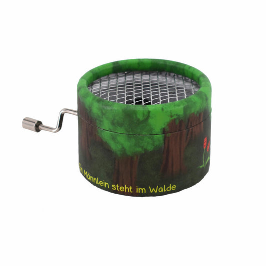 Voggenreiter music box - A little man stands in the forest, music box, music box, hand crank, 1292