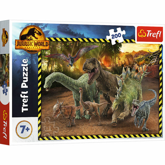 Trefl Puzzle Jurassic World, children's puzzle, 200 pieces, 48 ​​x 34 cm, 13287