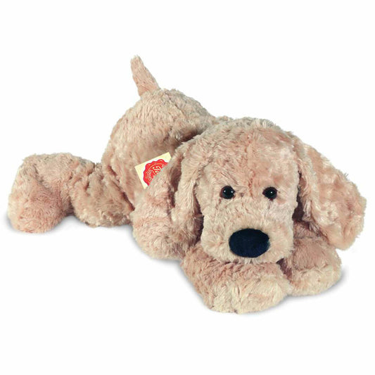 Teddy Hermann Schlenkerhund, Kuscheltier, Stofftier, Plüschtier, Hund, liegend, Plüsch, Beige, 40 cm, 92893