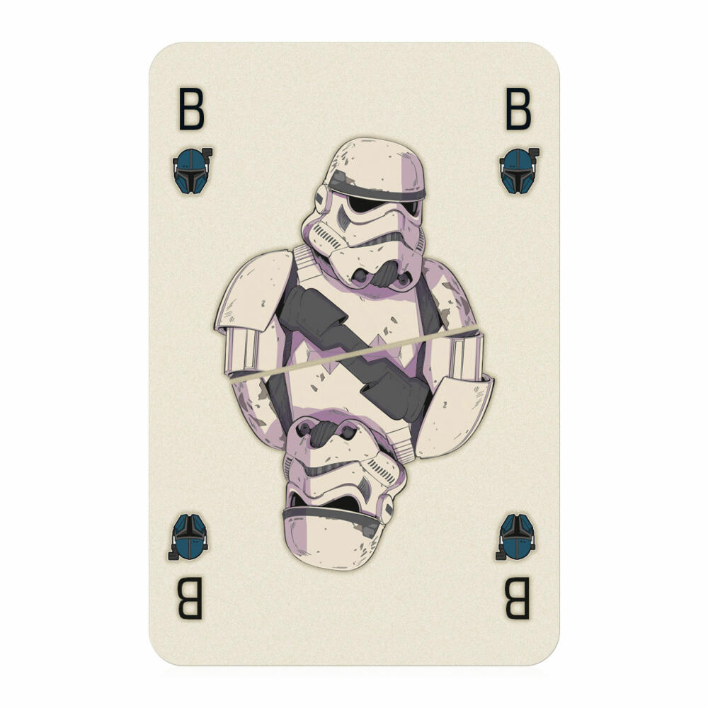Winning Moves No1 Spielkarten Mandalorian Baby Yoda, Kartenspiel, Skatspiel, Spiel Karten, Französisches Blatt, 46905