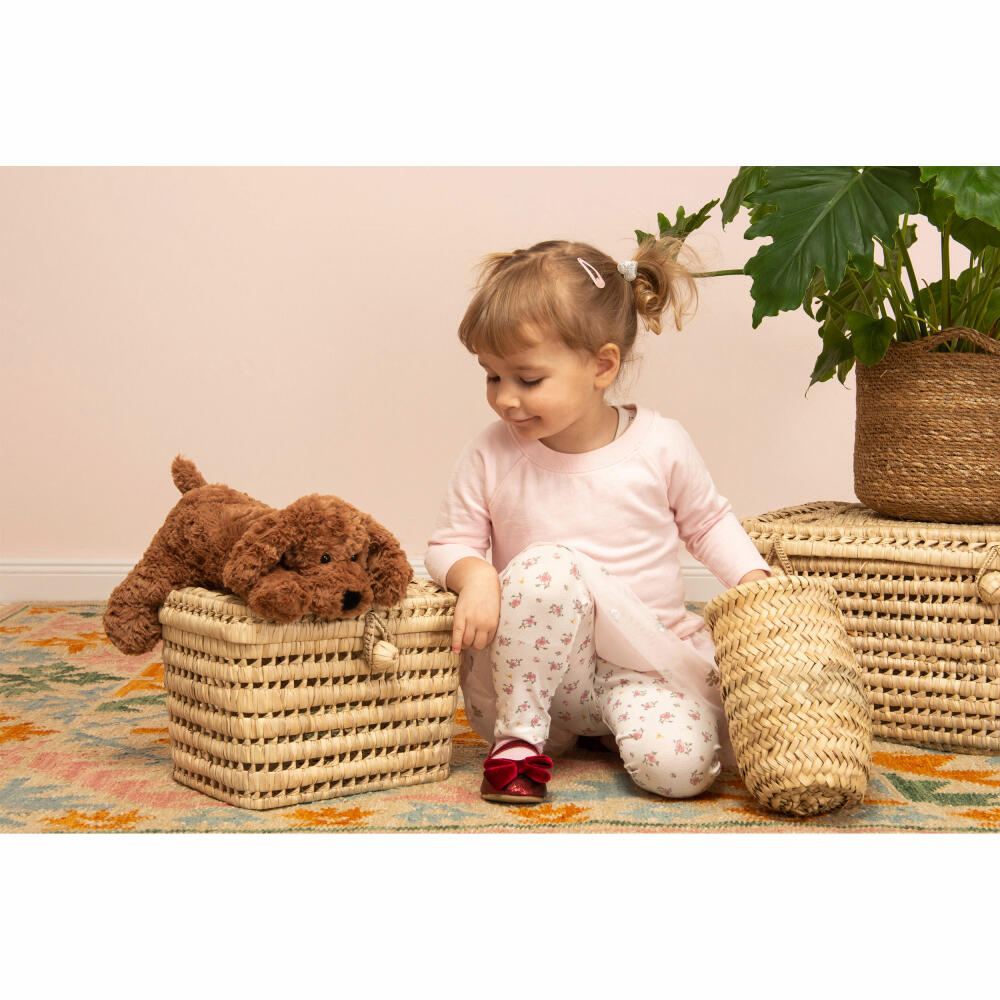 Teddy Hermann Schlenkerhund, Kuscheltier, Stofftier, Plüschtier, Hund, Plüsch, Braun, 28 cm, 919742