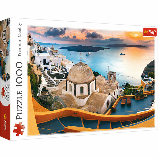 Trefl Puzzle Märchenhaftes Santorini, 1000 Teile, 68.3 x 48 cm, 10445