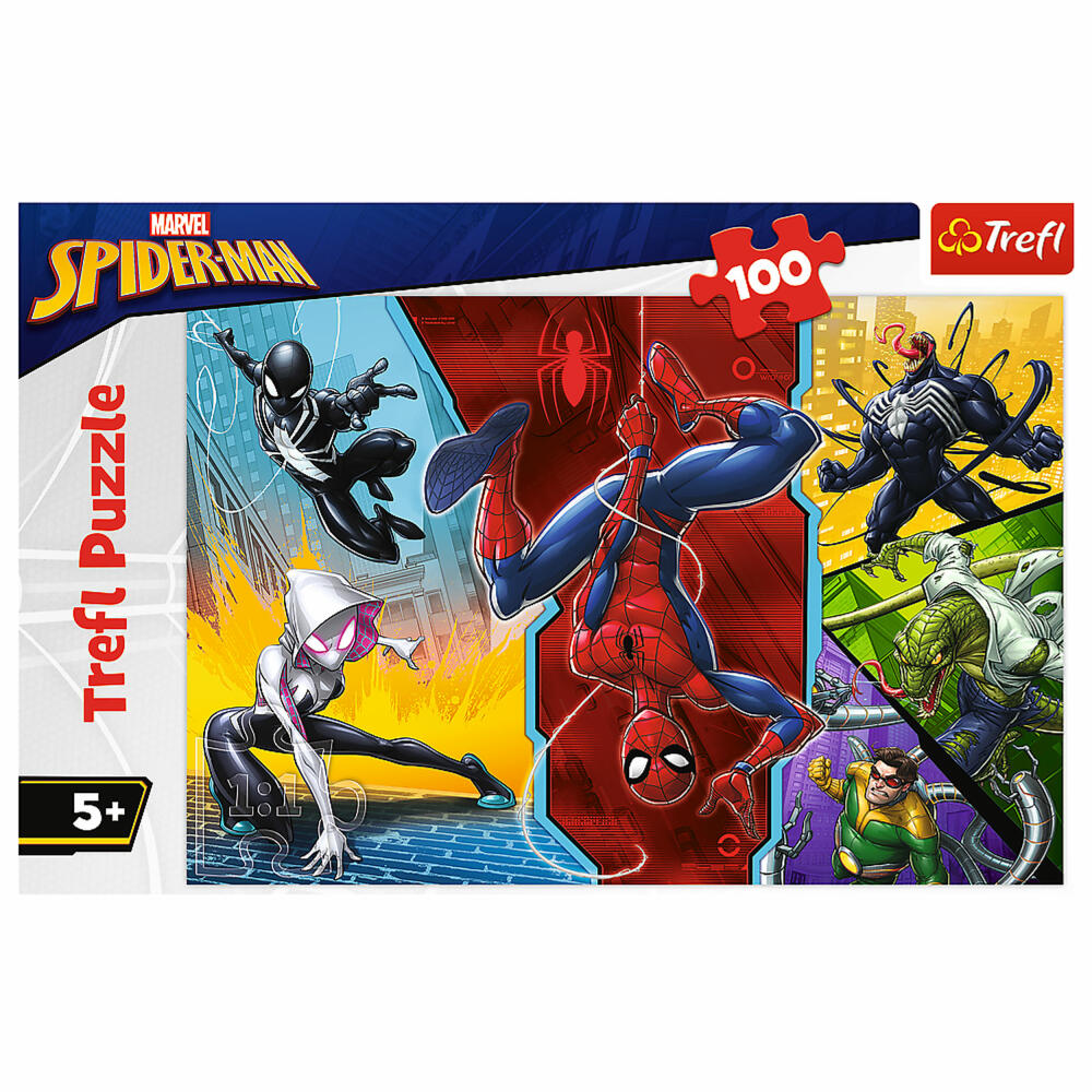 Trefl Puzzle Spiderman, children's puzzle, 100 pieces, 41 x 27.5 cm, 16347