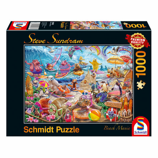Schmidt Spiele Puzzle Beach Mania, Steve Sundram, adult puzzle, 1000 pieces, 59662