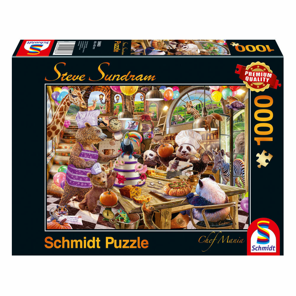 Schmidt Spiele Puzzle Chef Mania, Steve Sundram, adult puzzle, 1000 pieces, 59663