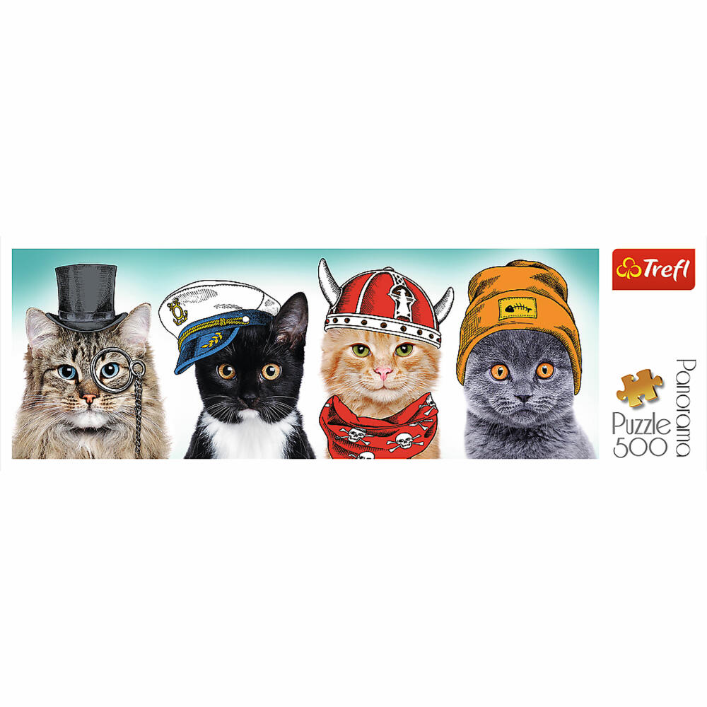 Trefl Panorama-Puzzle Fluffy Team, 500 Teile, 66 x 23.7 cm, 29504