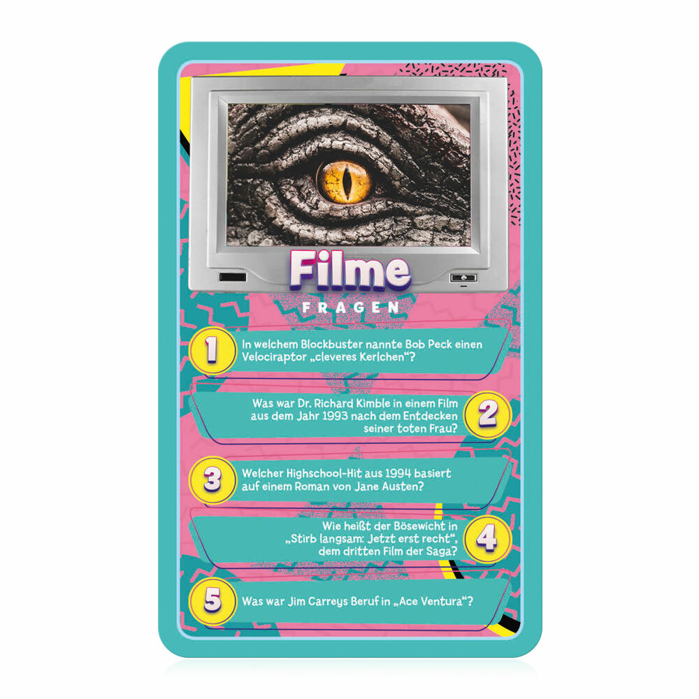 Winning Moves Top Trumps Quiz 90s, Quiz Game, Board Game, Knowledge Game, 47315