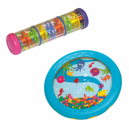 Voggenreiter Musik Für Kleine Set, 2-tlg., Meerestrommel, Regenprassel, Trommel, Rassel, Spielzeug
