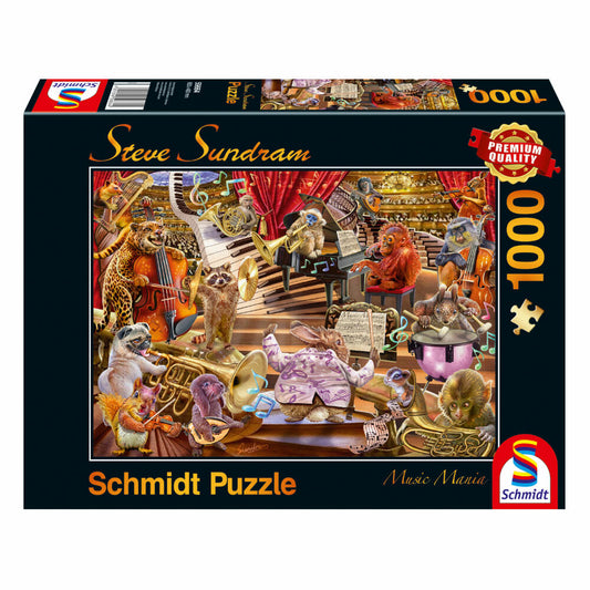 Schmidt Spiele Puzzle Music Mania, Steve Sundram, adult puzzle, 1000 pieces, 59664