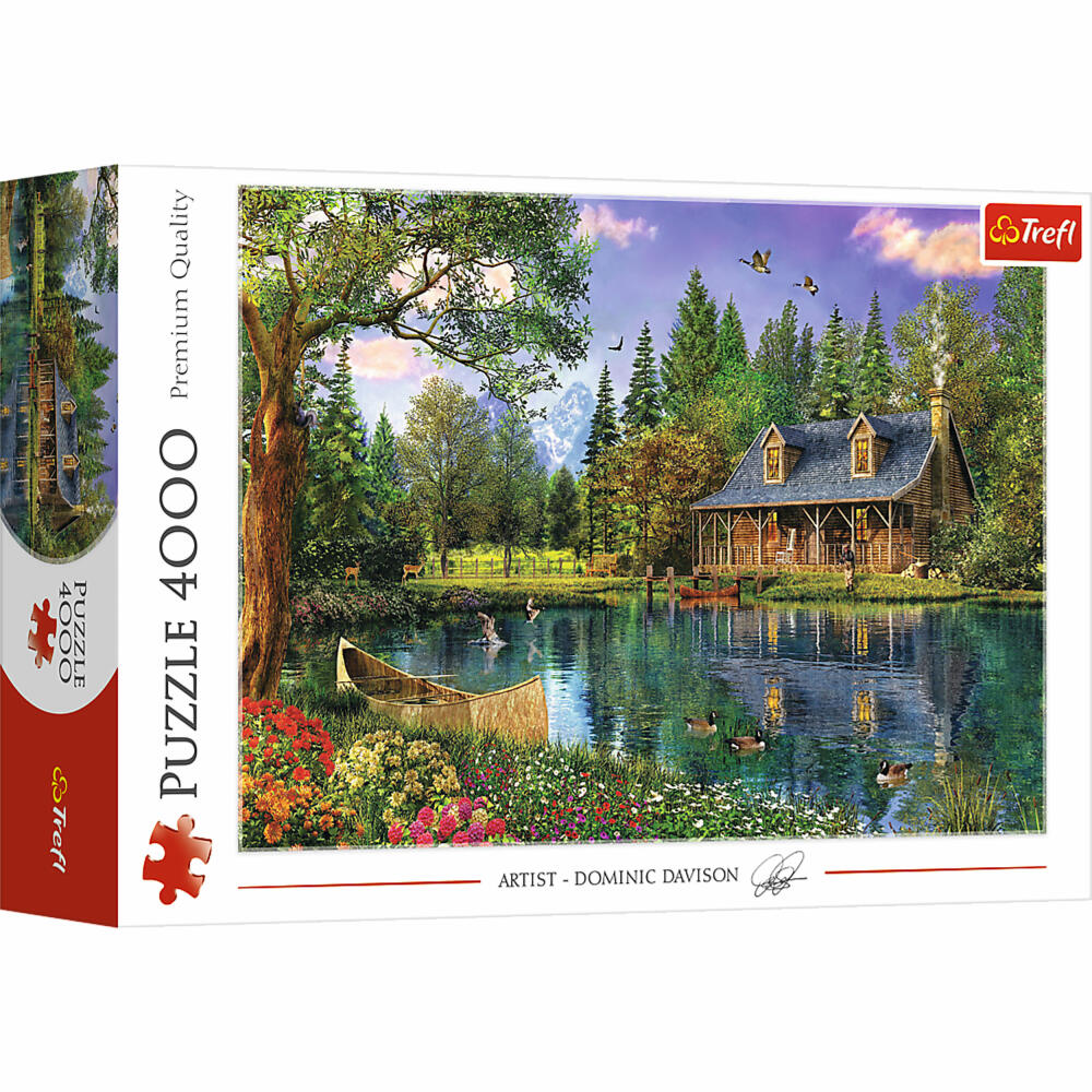 Trefl Puzzle Hut by the Lake, 4000 pieces, 136 x 96 cm, 45005