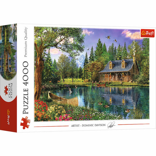 Trefl Puzzle Hut by the Lake, 4000 pieces, 136 x 96 cm, 45005