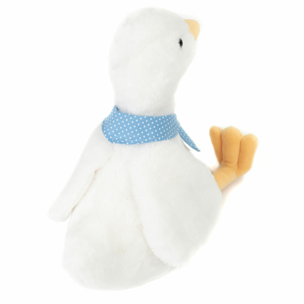 Teddy Hermann Ente Elisa, Kuscheltier, Stofftier, Plüschtier, Bauernhoftier, Plüsch, Weiß, 28 cm, 939221