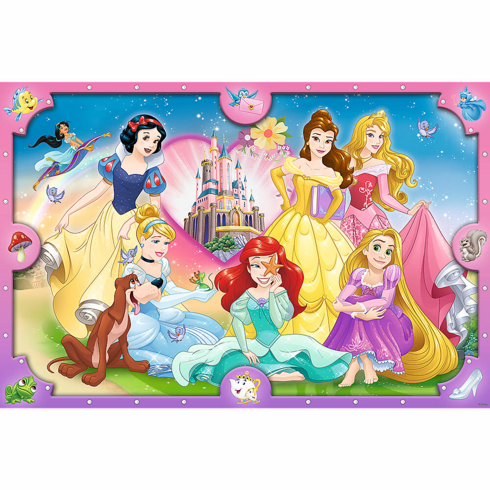 Trefl Junior Super Shape XL Puzzle Disney Princess, 160 Teile, 60 x 40 cm, 50025