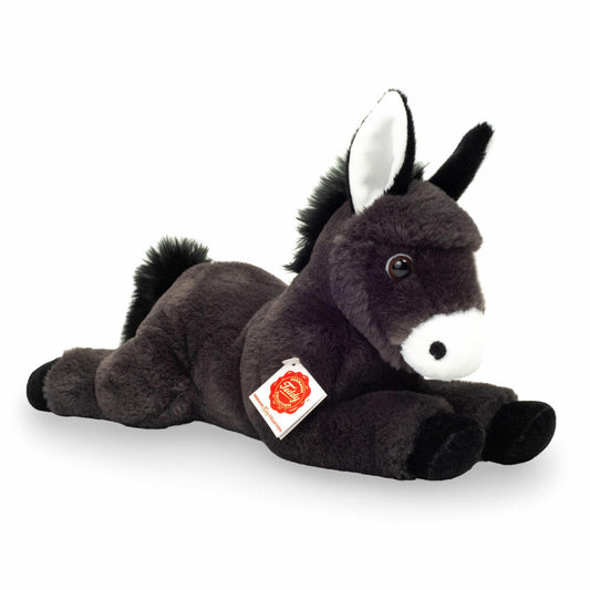 Teddy Hermann Donkey Lying, Cuddly Toy, Stuffed Toy, Plush Toy, Farm Animal, Plush, 34 cm, 902669
