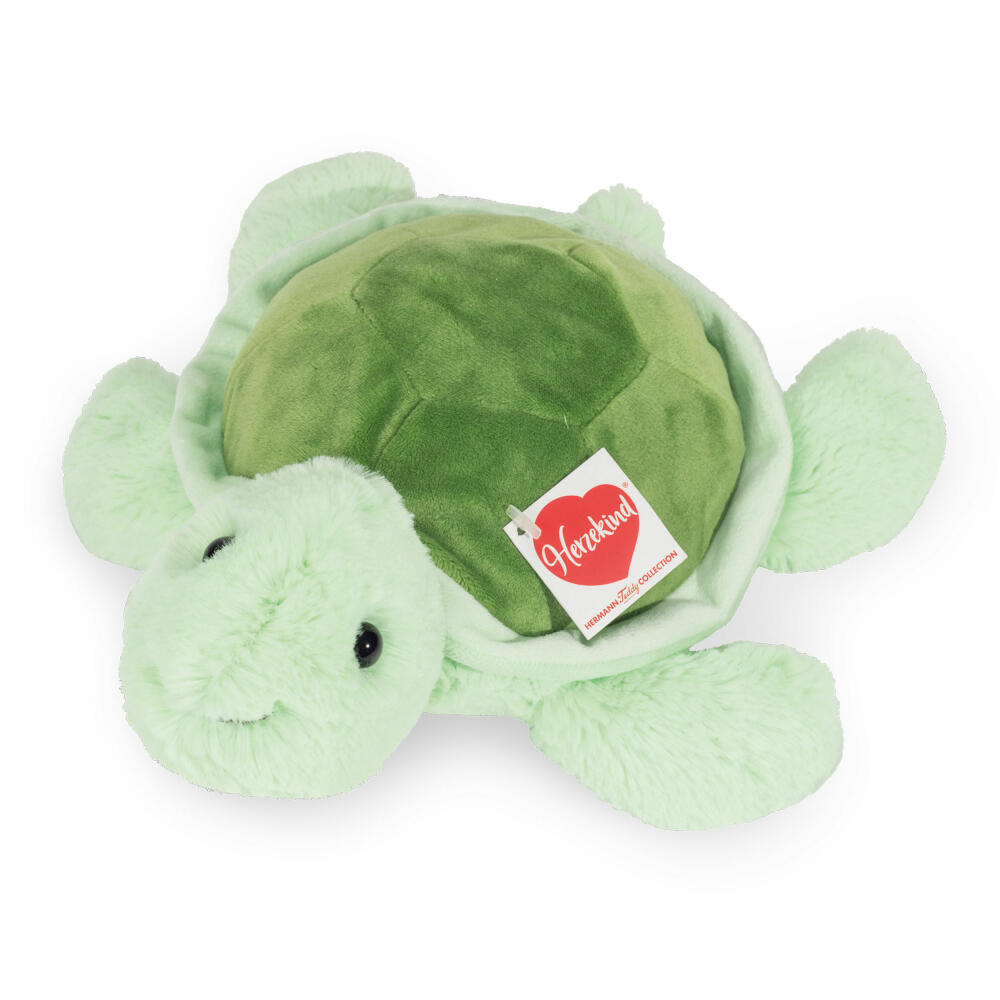 Teddy Hermann Schildkröte Sandy, Plüschtier, Kuscheltier, Meerestier, Plüsch, Grün, 30 cm, 939290