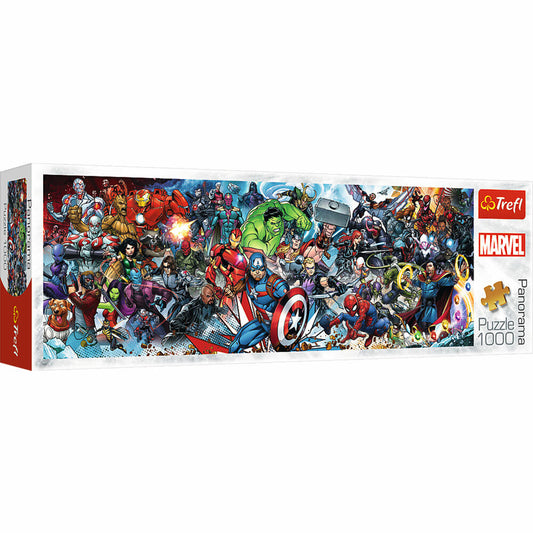 Trefl Panorama-Puzzle Marvel Universum, Querformat, 1000 Teile, 97 x 34 cm, 29047