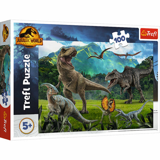 Trefl Puzzle Jurassic World, children's puzzle, 100 pieces, 41 x 27.5 cm, 16441